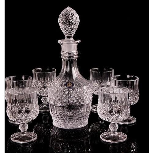 Nordic Transparent Modern Luxury Whiskey Glass Bottle Mens Gift Set Luxury Design Barek Na Alkohol Wine Bar Decoration Ec50jj