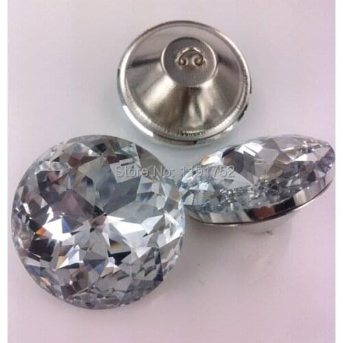 1000PCS/LOT 25 MM REDBUD GLASS STONE BUTTONS WITH LOOPS DUGMELERI RHINESTONES DECORATING