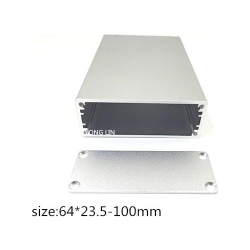 5pcs junction box64*23.5-100mm/Aluminum box/Switch box/Decoder shell casing/PCB aluminum/aluminum/Transfer power shell