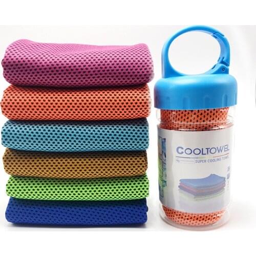 Sport Icing Cold Towel Quicky-dry Instant Chilly Cooling FACE Towel Golf Gym Fitness Excerise Bench Towel For Men Women