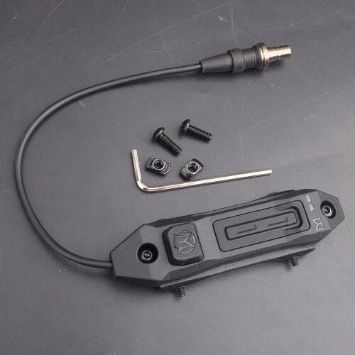 Tactical Augmented Dual Function Tape Switch Modlite Plug Hunting Gun M300 M600 Lantern Switch Fit Keymod Mlok Picatinny
