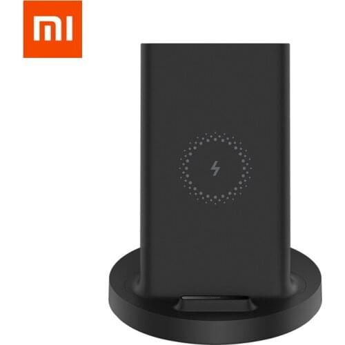 Xiaomi Vertical Wireless Charger 20W Max with Flash Charging Qi Compatible Multiple Safe Stand Horizontal for Smartphone