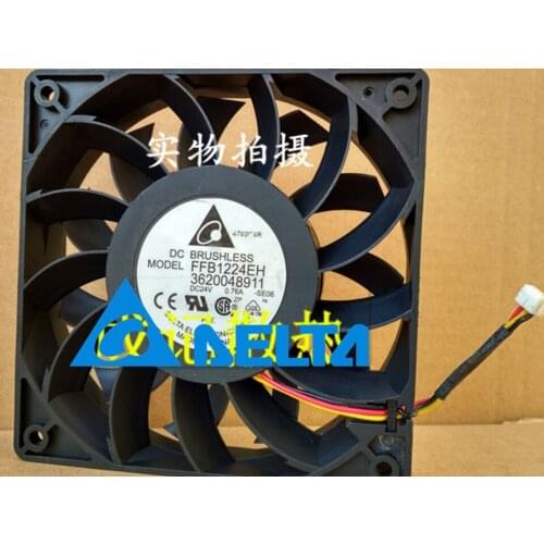 1pcs FFB1224EH-SE06 DC24V 0.76A 12025 120mm 3-wire inverter cooling fan