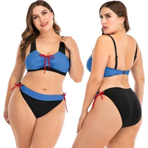 2020 plus size bikini women swimsuit bikinis set big size floral swimwear larges size swimming swim suit beachwear bathing wear