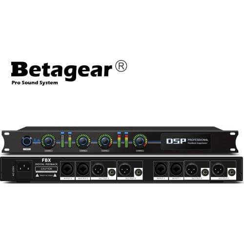 Betagear FBX440 sound system equipment Feedback Suppression Processor Destroyer Suppressor dsp audio 4 In 4 Howling suppression