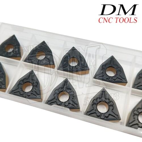 10pcs WNMG080404-TM LF9218 Lathe Blade Cemented Carbide Cutting Inserts CNC Lathe Inserts WNMG431 Peach Type Indexable Insert