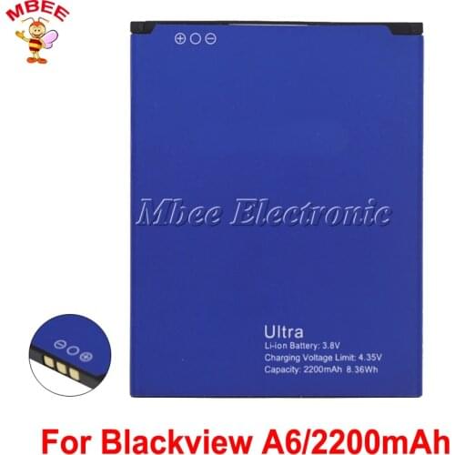 For Blackview Ultra A6 battery 2200mAh Batterie Bateria Accumulator AKKU