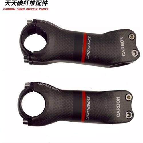 Full superlogic carbon fiber mountain bike road bicycle accessories MTB stem 17degree 3k finish 70-130mm cycling parts