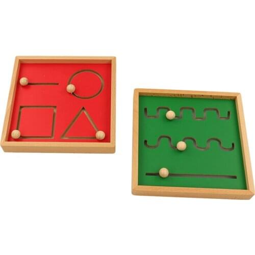 2pcs ) Montessori Toys for Writing Preparation Childrens Educational Toy Kids Hand-Control Training Tools Early Learning