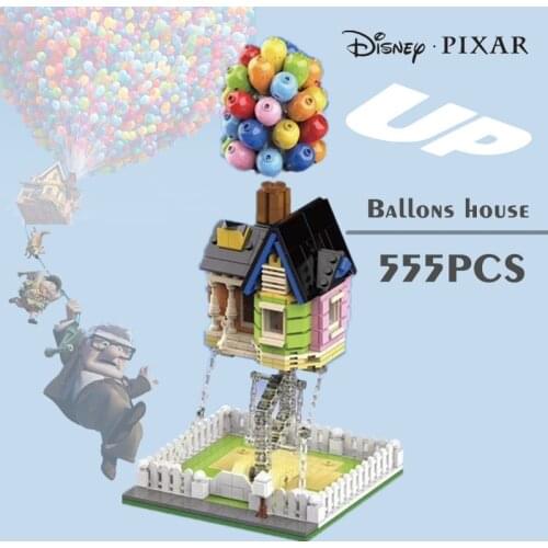 Disney Pixar Suspension Ballon House Creative Tensegrity Sculptures Gravity Building Blocks Balance Flying Bricks Model Toys