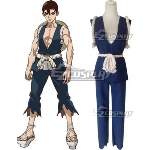 Dr.Stone Kinro Set Vest Pants Halloween Party Suit Adult Festival Outfit Carnival Suit Unisex Cosplay Costume E001