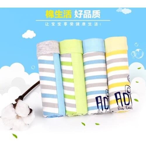 Finil 3-5-12 years old cotton underwear childrens boxer pants big childrens boxer pants male baby shorts childrens underwear