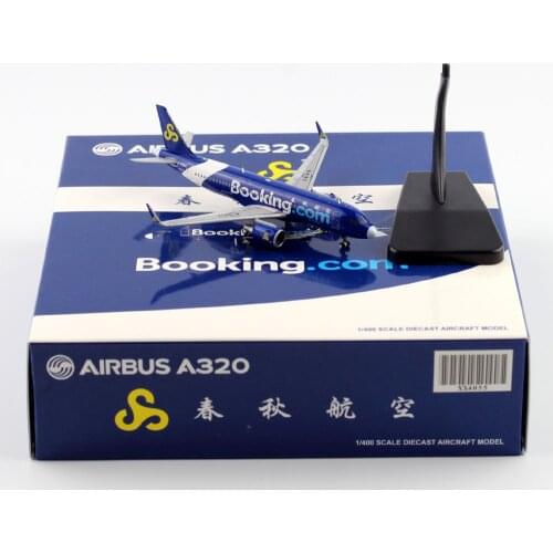 1:400 Alloy Collectible Plane Gift JC Wings XX4055 Spring Airlines Airbus A320 Diecast Aircraft Jet Model Reg#B-6902 With Stand