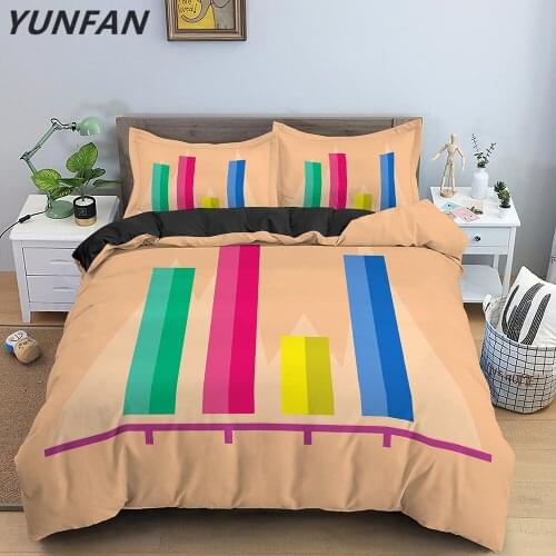 Graphic Design Bedding Set King Queen Duvet Cover Set Microfiber Soft Comforter/Quilt Cover 2/3 Pcs Luxury Bedding Set