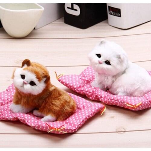 Animal Doll Plush Sound Simulation Children Birthday Toy Cushion Cats Toys Gift Doll Ornaments Plush Toys 2020 Hot Sale