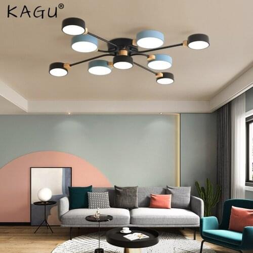 Nordic Style Lamp Living Room Chandelier Living Room Lamp Modern Minimalist Creative Personality Molecule Bedroom Lamp