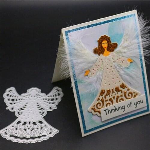 YINISE SCRAPBOOK Metal Cutting Dies For Scrapbooking Stencils ANGEL DIY PAPER Album Cards Making Embossing Die CUT Cuts CRAFT