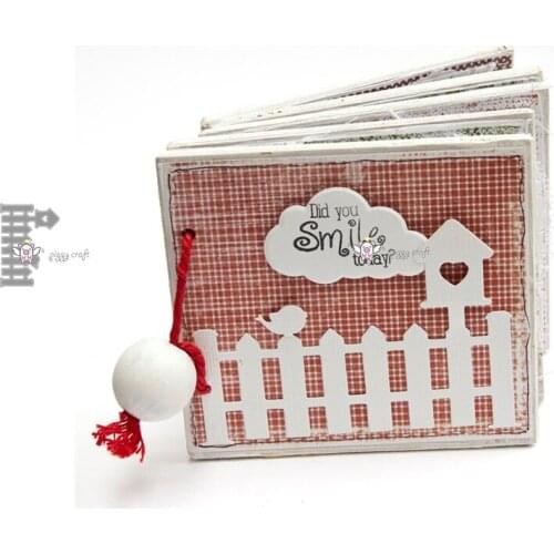 Mmao Crafts Metal Steel Cutting Dies New Fence bird nest Stencil For DIY Scrapbooking Paper/photo Cards Embossing Dies