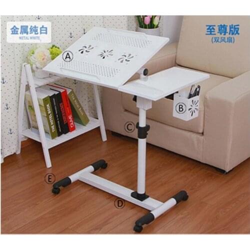 Multipurpose 360 Degrees Rotation Laptop Desk Movable Anti-Slip Notebook Computer table with Pen case