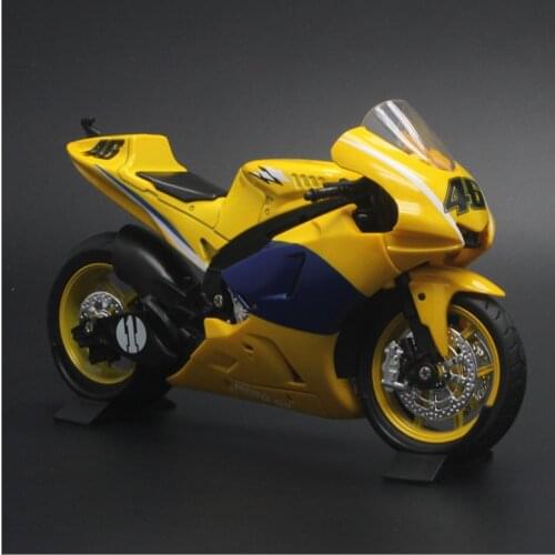 1: 12 Yamaha Simulation Alloy Motorcycle Model Childrens Toy Car With Sound And Light Boys Birthday Gift Yellow
