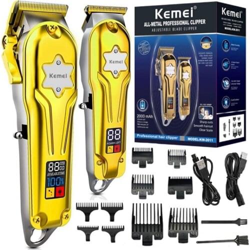 Original professional cordless barber shop set hair clipper 6500RPM men electric hair trimmer rechargeable beard haircut machine
