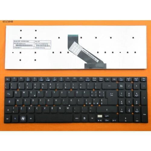 Italian New Replacement Keyboard for Acer Aspire V3-551G V3-571G V3-731 V3-731G V3-771 V3-771G Laptop Black NO Frame