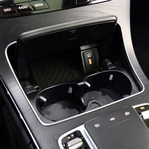 Ashtray Cup Holder Strip Trim Frame Chrome Outdoor Personal Car Parts Decoration for Mercedes Benz W253 W205 2015-2020