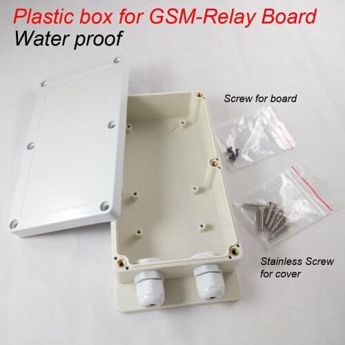 Plastic box for GSM-RELAY (DC Type ) gsm remote relay control board (not including the gsm control board)
