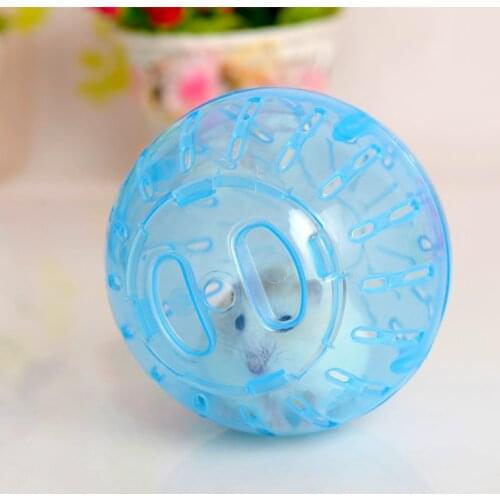 Portable Plastic Pet Rodent Mice Jogging Ball Hamster Gerbil Rat Exercise Funny Solid Hamster Play Toys Chinchillas Supplies
