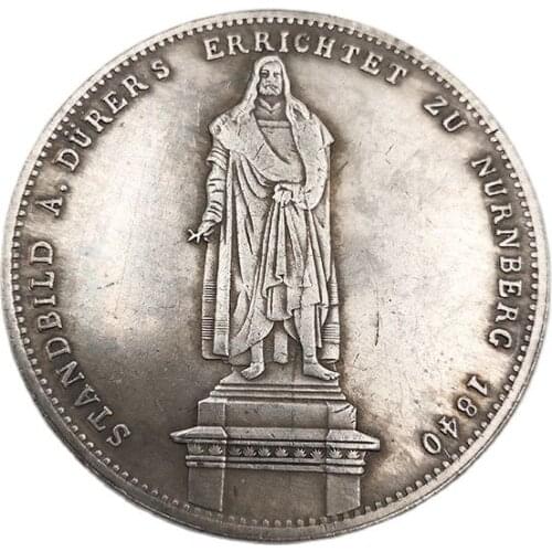 German 1840 Commemorative Coin Statue Of The King Of Bavaria Coin Collection Souvenirs Home Decoration Crafts Gifts