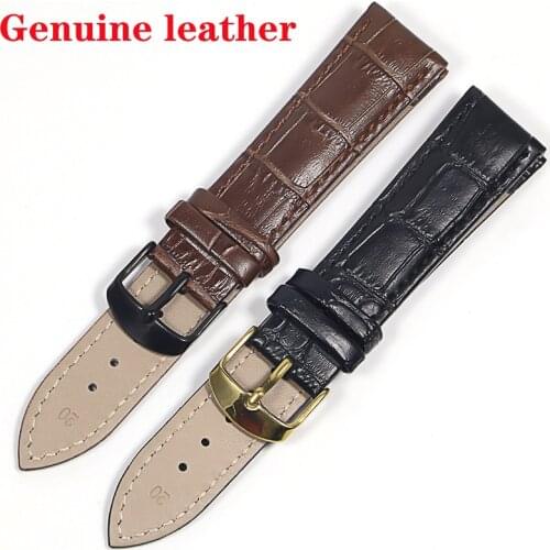 Genuine leather strap watch bracelet 20mm watch strap 22mm watch band 18mm watchbands belt Apply to galaxy watch3 watch bracele