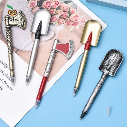 1 Piece Personality Axe Shovel Tools Korean Stationery Creative Ballpoint Pens Quality Pen Caneta Writing Pen