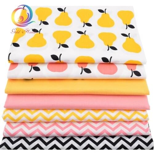 Haisen,Fruit Cartoon Printed Twill Cotton Fabric,DIY Quilting Sewing For Baby&Children,Pillow,Cushion,cloth Material,Half Meter