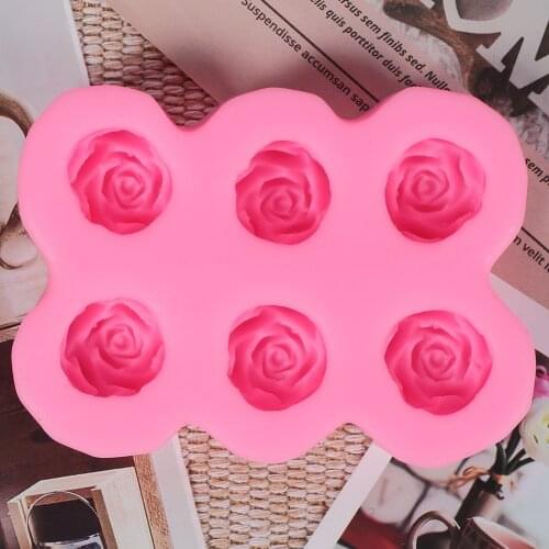 Chocolate Roses Flower Silicone Baking Mold Baking Sugar Craft Decorating Mold Rose Flower shape 3D Silicone Mold