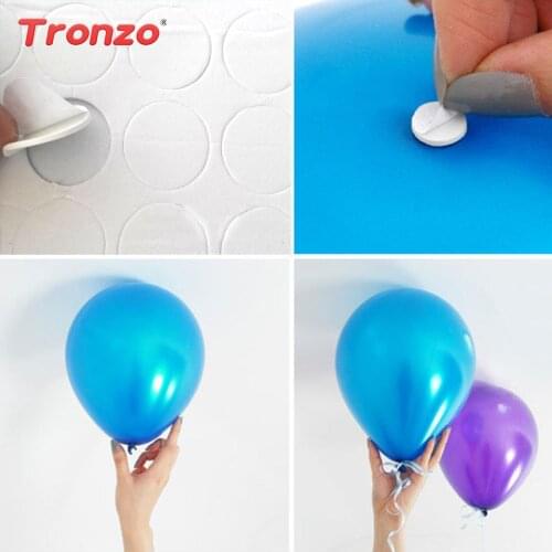 Tronzo 100point/set Glue Dot Balloon Stickers Wedding Decoration Birthday Party Supplies Foil/Letax Helium Balloon Glues Sticker