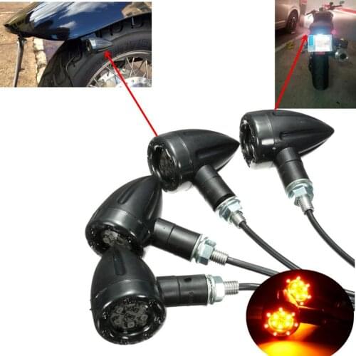 2Pcs Universal Motorcycle Turn Signal Light 12V 13 LED Super Bright Bulbs for Moto Off Road Indicator Light Easy to install