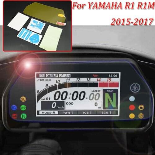 R1 R1M moto Cluster Scratch Protection Film Instrument Dashboard Cover Guard TPU Blu-ray for YAMAHA 2015-2017 R1 R1M