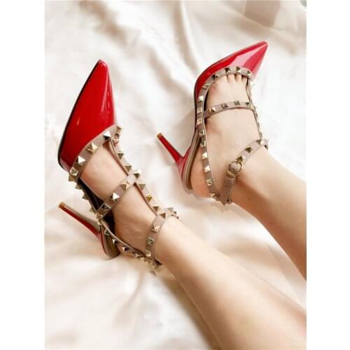 Summer new style fashion women sandals white pointy toe stiletto stripper strappy spikes High heels bride wedding shoes