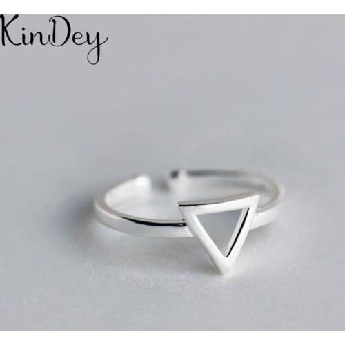 Personality Boho Triangle Rings For Women Charm Wedding Jewelry Adjustable Antique Finger Ring Anillos