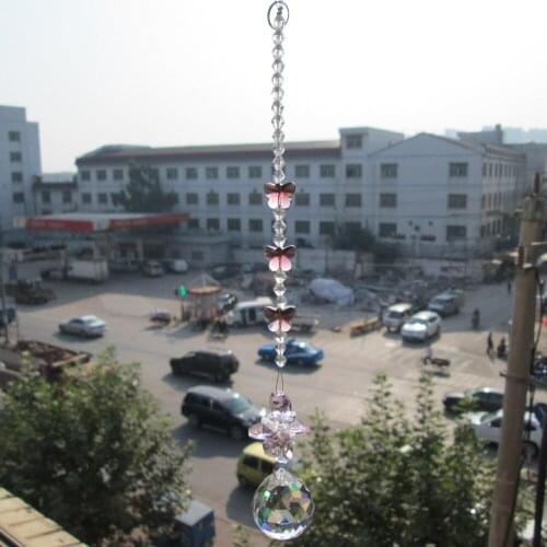 Garland Chakra Spectra 1 Rainbow Suncatcher Glass Crystal Pendulum Lamp Prisms Pendants Drops 40mm M02268-2