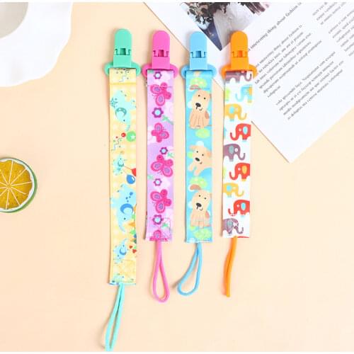 1 Pc Baby Pacifier Chain with String Baby Clip Holder Nursing Teether Dummy Soother Nipple Leash Strap 4 Styles