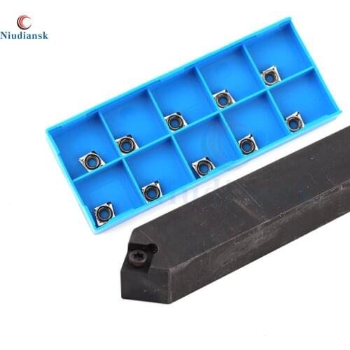 1pc SCMCN0808H06 SCMCN1010H06 Outer Circle Tool Holder 10pcs CCMT0602 CCGT0602 Wear-Resistant Carbide Inserts CNC Lathe Tool Set