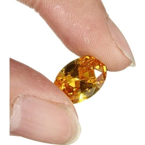 10x14mm New KiWarm Chic Unheated Gem Yellow Sapphire Oval Shape AAA Natural Loose Gemstone Diamond DIY Jewelry Decorative Crafts