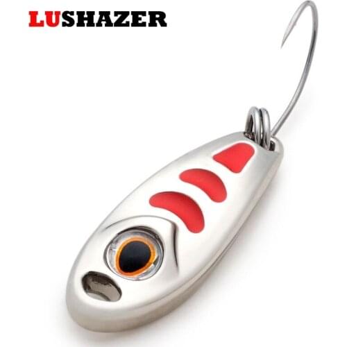 3pcs/lot Free shipping fishing lure spoon 1.5g 3g 5g 3 colors metal lure hard bait jig lures spinnerbait China fishing tackle