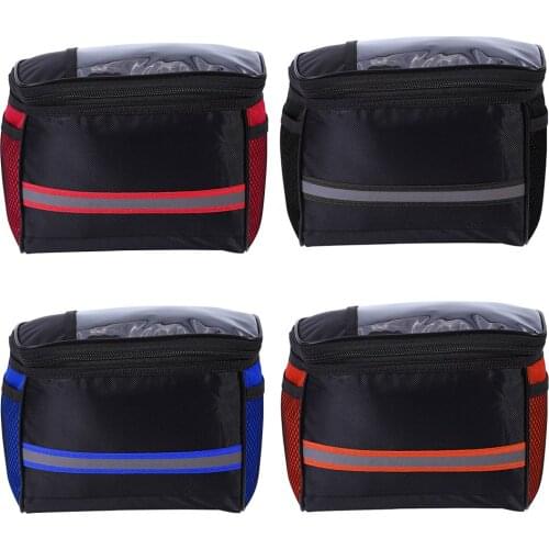 4x Handlebar Bag Storage Basket Holder Travel Front Tube Reflective