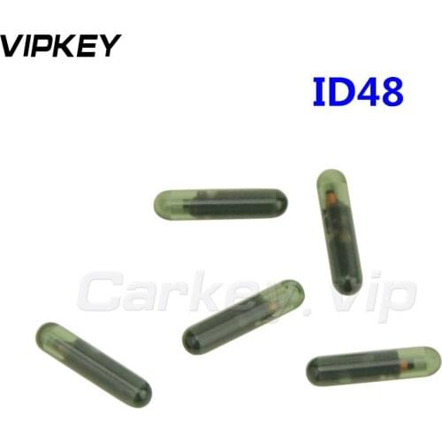 5pcs Transponder Key remote key chip blank for VW for Skoda for Seat ID48 chip transponder virgin carbon remtekey
