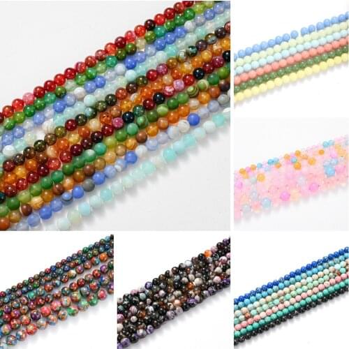 Natural Stone Beads Jades Morgan Agates Luminous Tiger Eye Bead for Jewelry Making DIY Bracelet Charm Accessories 6/8/10/12 MM