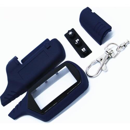 Key Shell Keychain Case For Russian Version Starline A91 lcd Remote Two Way Car Alarm System Two Way Car Remote Controller