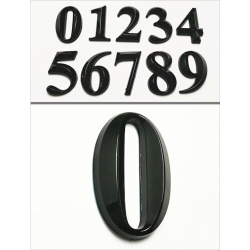 5cm Black Door Address Sign High Quality Hot Sale Number Hotel Digits Sticker 0-9 Modern Number Plate Popular House Door Number