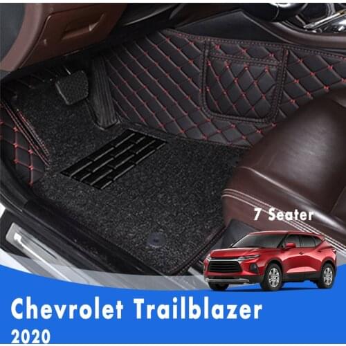 For Chevrolet Trailblazer 2020 (7 Seats) Luxury Double Layer Wire Loop Pedal Car Floor Mats Custom Car Interior Accessories Rugs